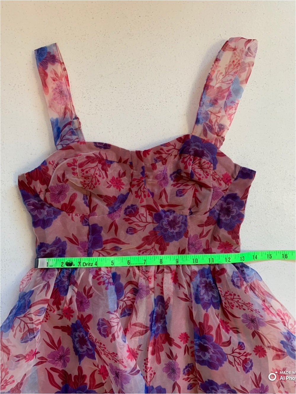 Lulus Delightful Look Magenta Floral Print Bustier Midi Skater Dress NWT Party - Picture 14 of 16
